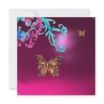 BUTTERFLY  AMETHYST , purple blue bright pink red Invitations