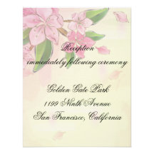 Butterfly and Blossoms Invitations