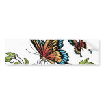 Butterfly and Butterflies full colour by Al Rio bumper stickers