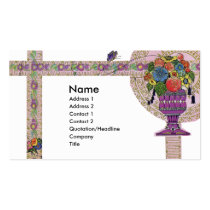 Butterfly and Flowers Business Card business cards