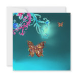 BUTTERFLY AQUAMARINE ,blue bright pink purple red Announcements
