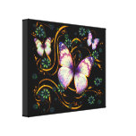 Butterfly Art 6B Wrapped Canvas Canvas Prints