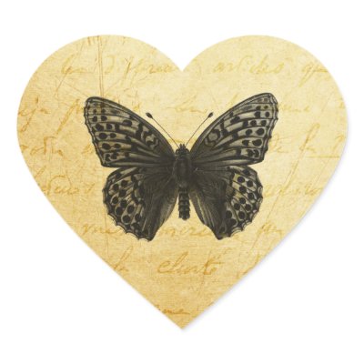 Butterfly Art Heart Sticker by doodles_designs