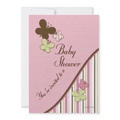 Butterfly Baby Shower Invitation Template by mybabybundles