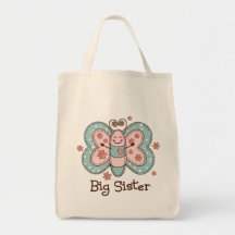 Butterfly Big Sister Canvas Bags