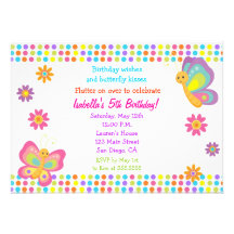 Butterfly Birthday Invitation