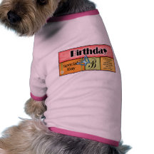 Butterfly Birthday Wishes Dog Tshirt
