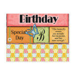Butterfly Birthday Wishes Postcard