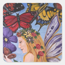 Butterfly Bliss Square Sticker