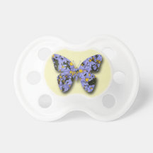 Butterfly Blue Baby Pacifiers