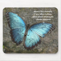 Butterfly Blue-with quote