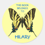 Butterfly Book Labels Stickers