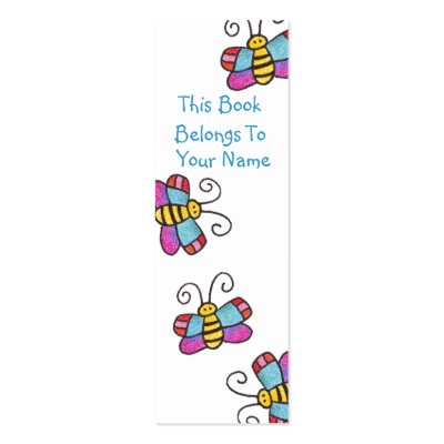Butterfly Bookmark! Business Cards by BitsOfWhimsy