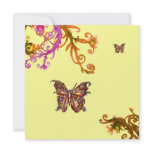 BUTTERFLY , bright pink yellow yellow