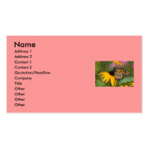 butterfly business card