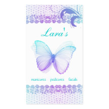 Butterfly Business Card Makeup Artist Salon Spa BP