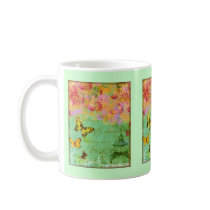 Butterfly, Butterfly Collage Art Coffee Cup Coffee Mugs