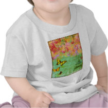 Butterfly,butterfly Collage Art Girls T-shirt