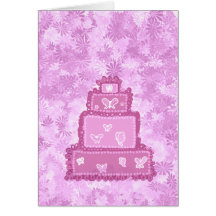 Butterfly Cake No Text Card