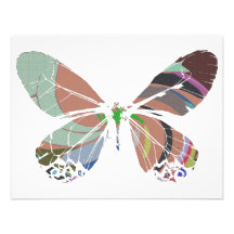 butterfly colours custom announcements