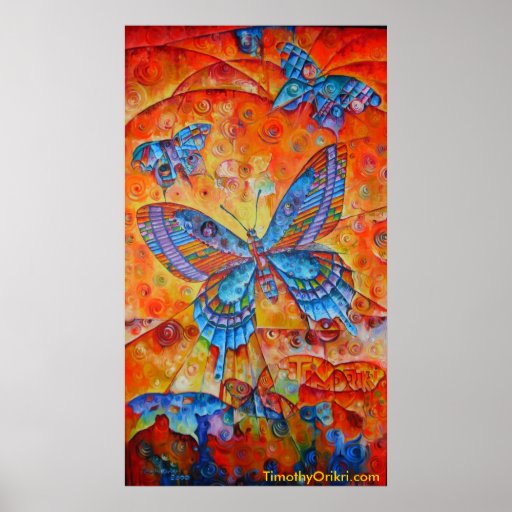 Butterfly Composition Canvas Print