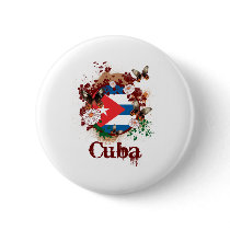 Butterfly Cuba Button