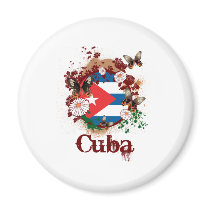 Butterfly Cuba Refrigerator Magnets