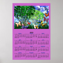 BUTTERFLY DANCE 2012 Calendar Poster