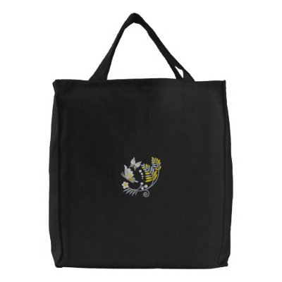Butterfly Dance Embroidered Bag by mothersdaytshirts