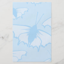 Butterfly Design in Pastel Blue. Flyer