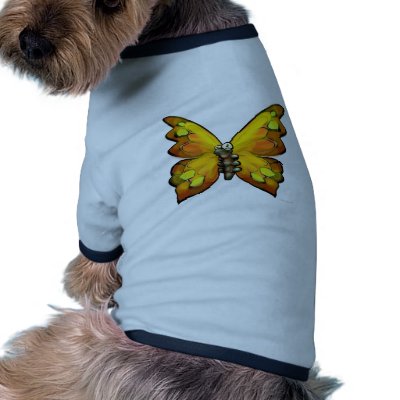 Butterfly Dog Tee Shirt by FunGraphix