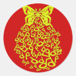 Butterfly_Effect Round Sticker