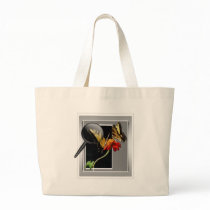 BUTTERFLY EXAMINATION - MAGNIFYING GLASS CANVAS BAGS