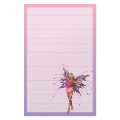 Butterfly Fairy Dancer Stationery by mariannegilliand