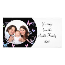 Butterfly/Family Photo Card