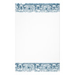 Butterfly floral border stationery