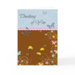 Butterfly Flower Thinking of You cards
