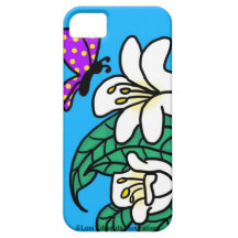 Butterfly Flowers Case-Mate iPhone 5 Case