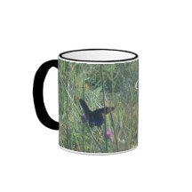 Butterfly & flowers smoky mountain national park coffee mug