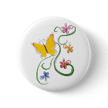 Butterfly Fly Free Button