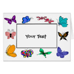 Butterfly frame, Your Text card