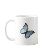 Butterfly Freiburg Germany Blue 45 deg The MUSEUM Coffee Mugs