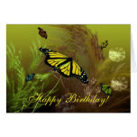Butterfly Garden 2, Happy Birthday! Greeting Card