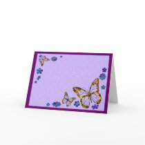 Butterfly Garden Card (Blank)