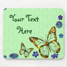 Butterfly Garden Mouse Pads