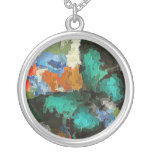 BUTTERFLY GARDEN NL2 Blue Butterfly Design Custom Jewelry