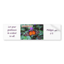 Butterfly - Gentleness Bumper Stickers