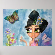 Butterfly Girl Posters