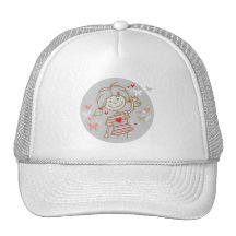 Butterfly Girl Trucker Hats