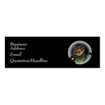 Butterfly Globed Business Card Templates